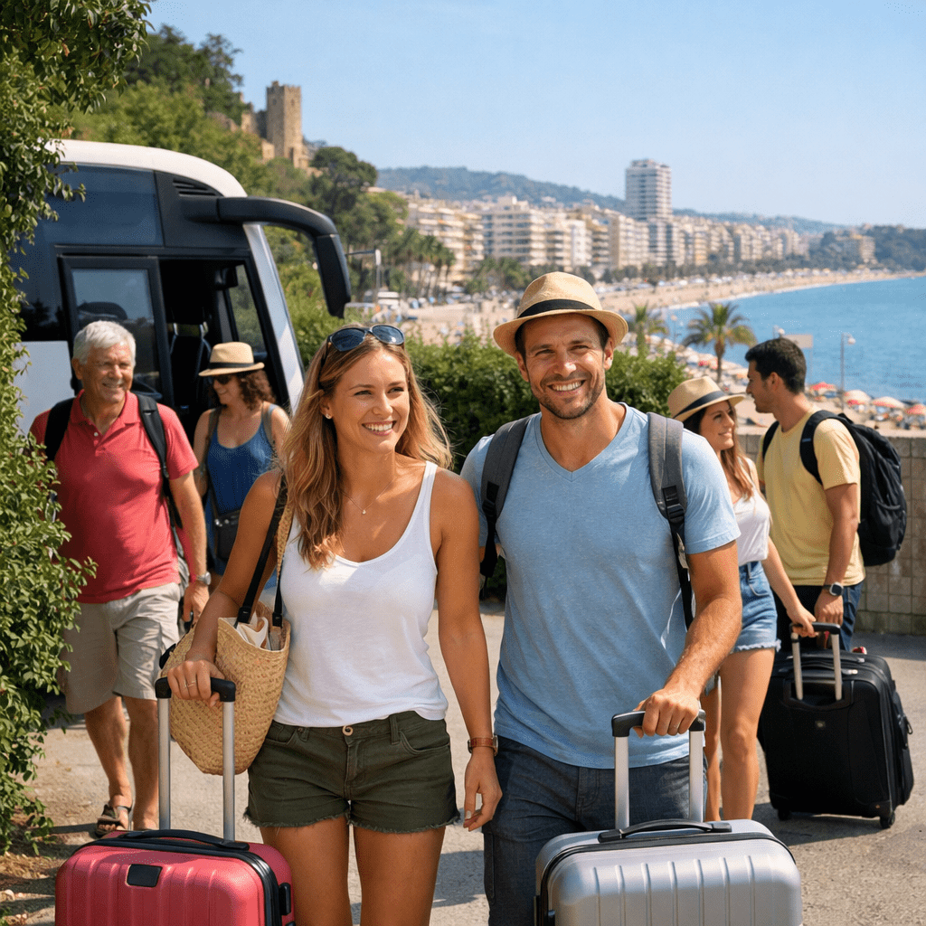 Bus Aeropuerto de Barcelona – Costa Brava <font size="2">(puerta a puerta)</font><br><font size="2">(Lloret de Mar, Calella, Pineda de Mar, Santa Susanna, Malgrat de Mar)</font>