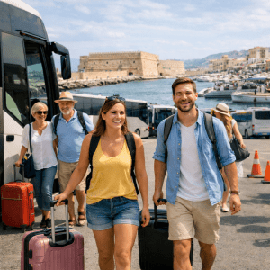 Bus Kreta Heraklion Flughafen