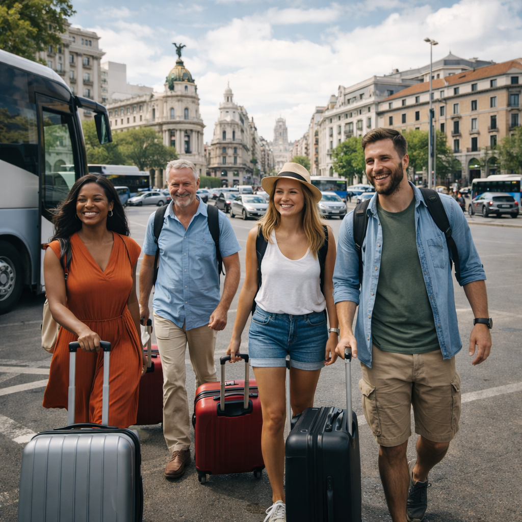 Bus Madrid Barajas Airport – Madrid <font size="2">centre</font>