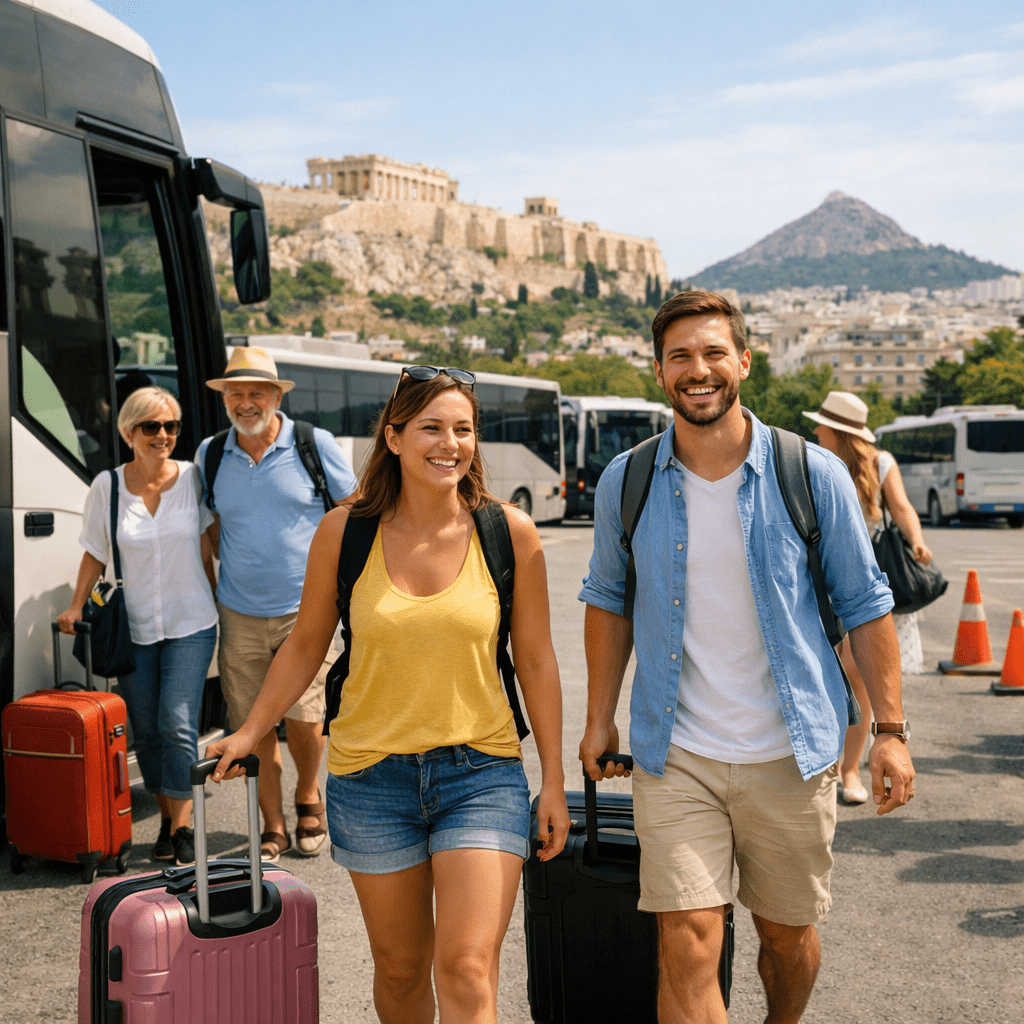 Bus Athens Airport – Athens<font size="2"> (door to door)</font>