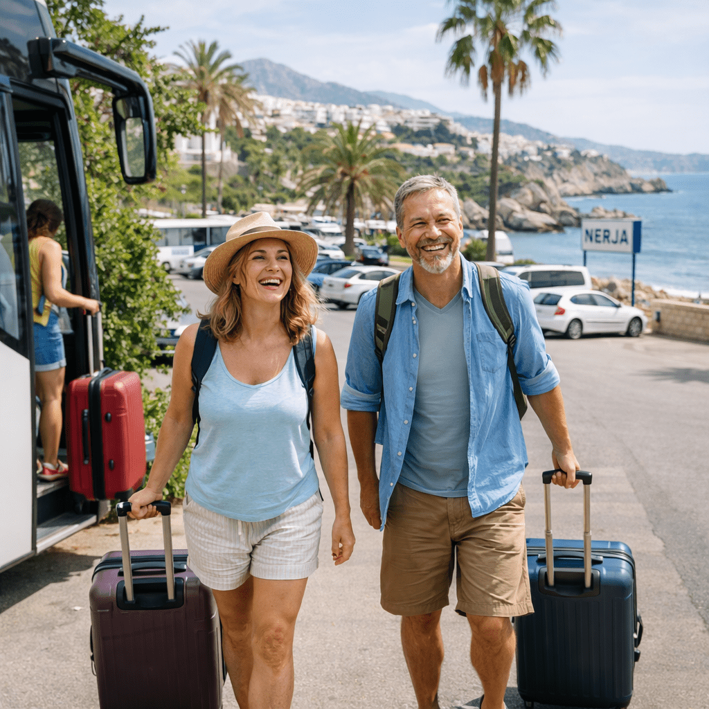 Bus Malaga Airport – Nerja <font size="2"> (door to door)</font>